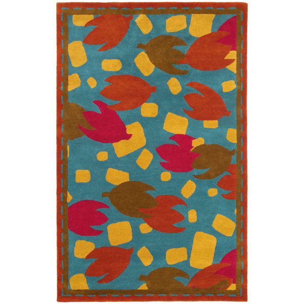 Dash and Albert Rugs Handmade Wool Red/Yellow/Blue Rug Wayfair Canada